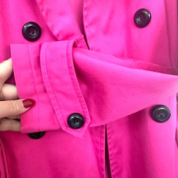 Savoir Pink Trench Coat UK 12/US 8, Barbiecore, Excellent Condition - Picture 9 of 9
